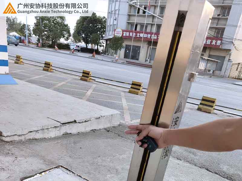 户外地磅单边漫反射光幕解决方案