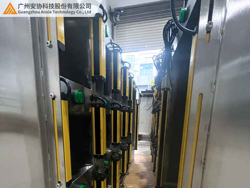 物料柜安全光幕检测区域安装调试注意事项