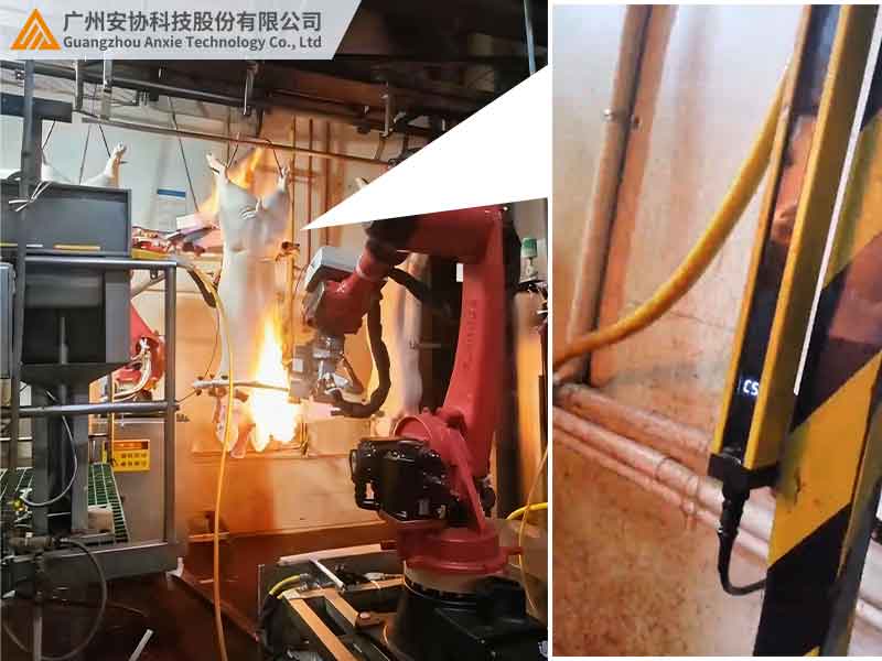 高温车间漫反射激光光幕抗干扰应用实例