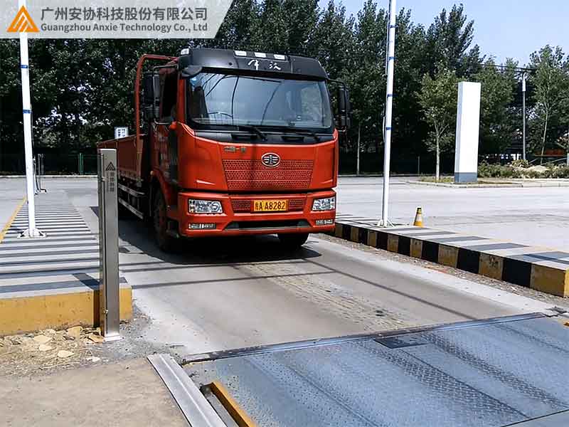 户外抗阳光单边光栅的货车地磅精准称重方案