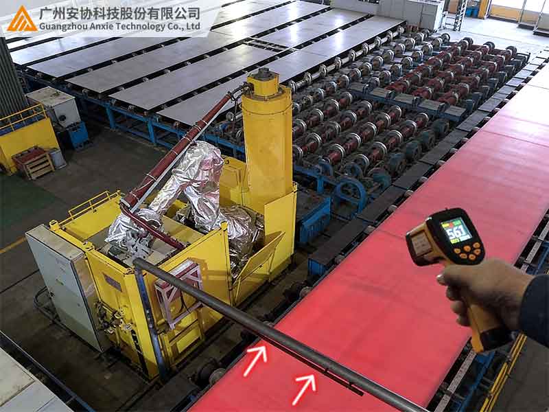 耐高温单边光栅在钢铁热熔生产区的应用