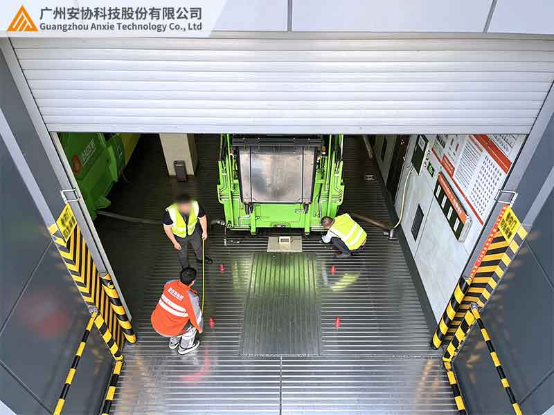 单边光栅助力回收站卷帘门高效运作