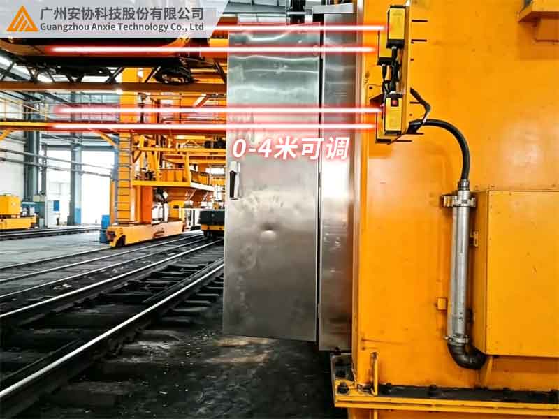 激光单边光栅保障轨道龙门架吊运作业安全