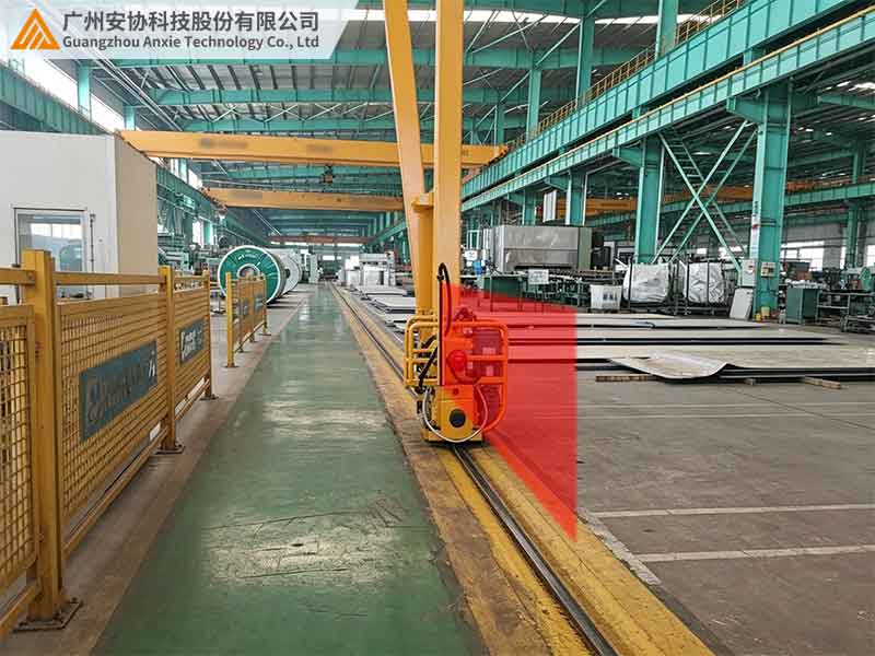 单边光栅在起重设备中的防碰撞保护检测