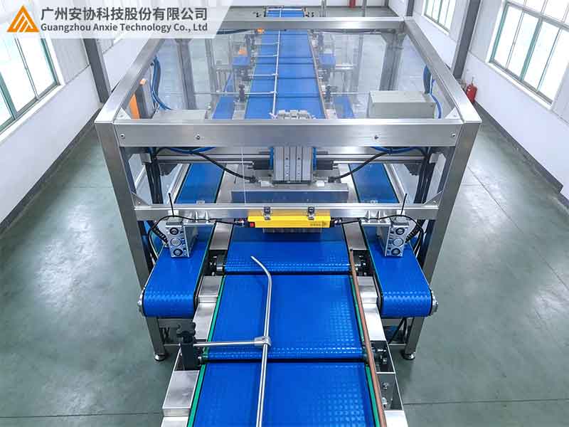 盒装饮料封箱机出料口适合加装单边光栅吗
